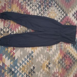 Black strapless jumpsuit